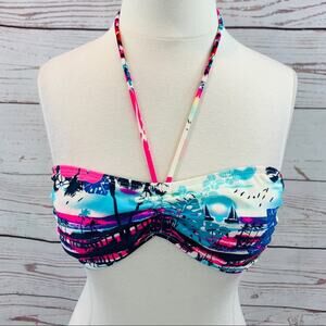 OP multicolored beach band gathered tie